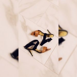 TED BAKER ( tan and black heels)